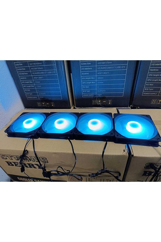 Kasa fanı 4x aRGB Reset tuşundan yönlendirilebilir 4lü set fan seti - 2