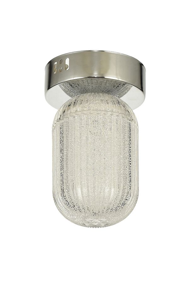 Motta Tekli Plafonyer Ledli Modern Lüks Sarkıt Avize (3 Renk Led; Sarı-Beyaz-Gün ışığı) - Krom - 2