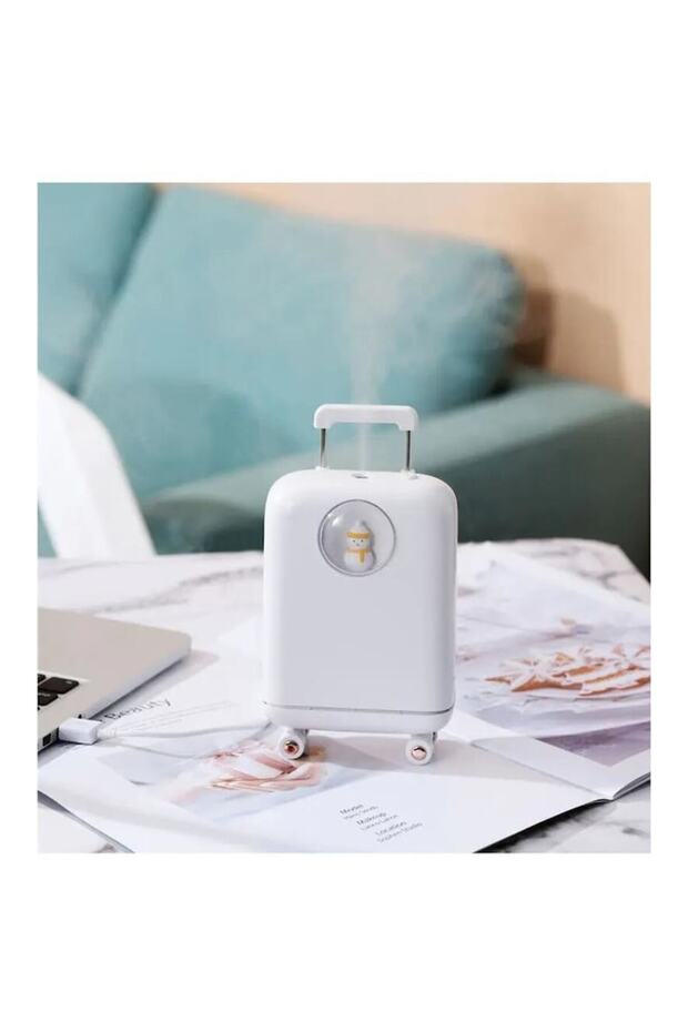 Umidificator de aer, purificator, rezervor de 210 ml, cu iluminare, cărucior și Moș Crăciun - 3