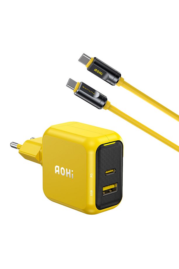 Magcube 67W 2 Portlu Şarj Adaptörü, 240W 8K Süper Hızlı Şarj/Data Kablosu Seti - 1
