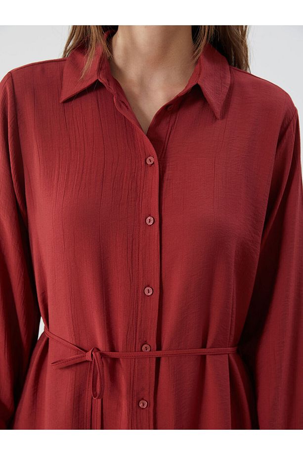 LCW Dokulu Oversize Kadın Gömlek Tunik New Season - 3