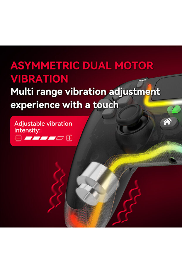 P07 PS4/Android/IOS/PC Gamepad – Kablosuz Bluetooth Oyun Denetleyici (Switch Destekli) - 3