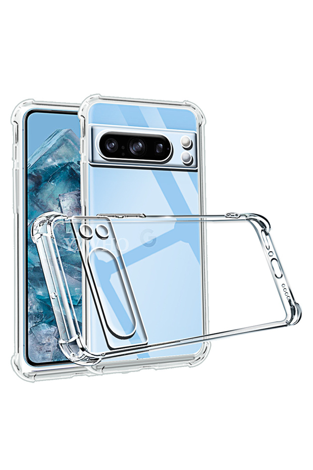 غلاف هاتف Pixel 7a مقاوم للصدمات لهاتف Google 8 Pro 7a 6 7 Pro 6a شفاف شفاف من السيليكون الناعم