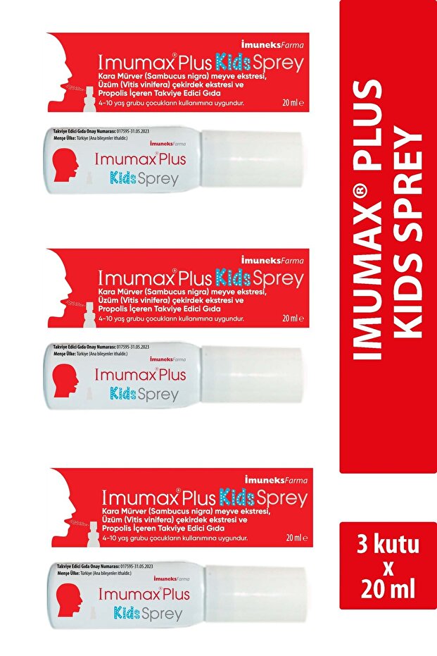 Imumax®Plus Kids Sprey 20 ml x 3 Adet - 1