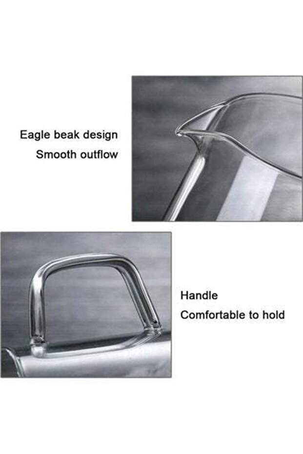 ماكينة تحضير القهوة الصب شفافة 600 مل - 5