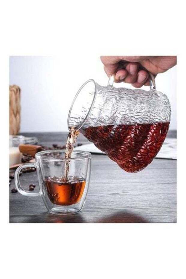 ماكينة تحضير القهوة الصب شفافة 600 مل - 2