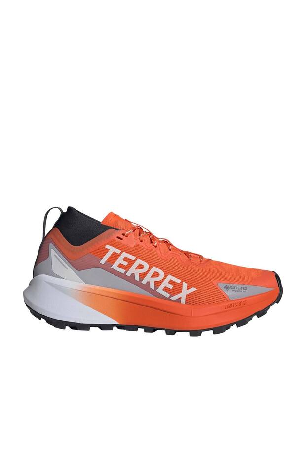 حذاء الجري Terrex Agravic Gore-Tex للرجال باللون البرتقالي (JR5241)