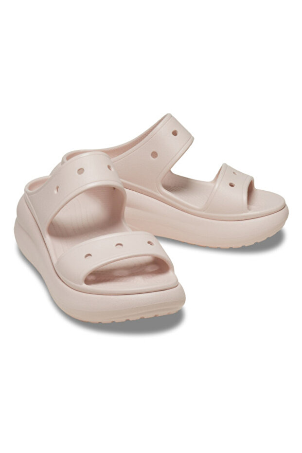 Sandale clasice cu model crush - cuarț - 4