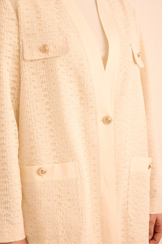 Cotton Dantel Hırka - 5