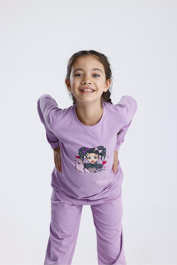 طقم بيجامة مطبوعة - 4