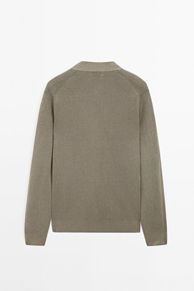 100% cotton knitted cardigan - 8