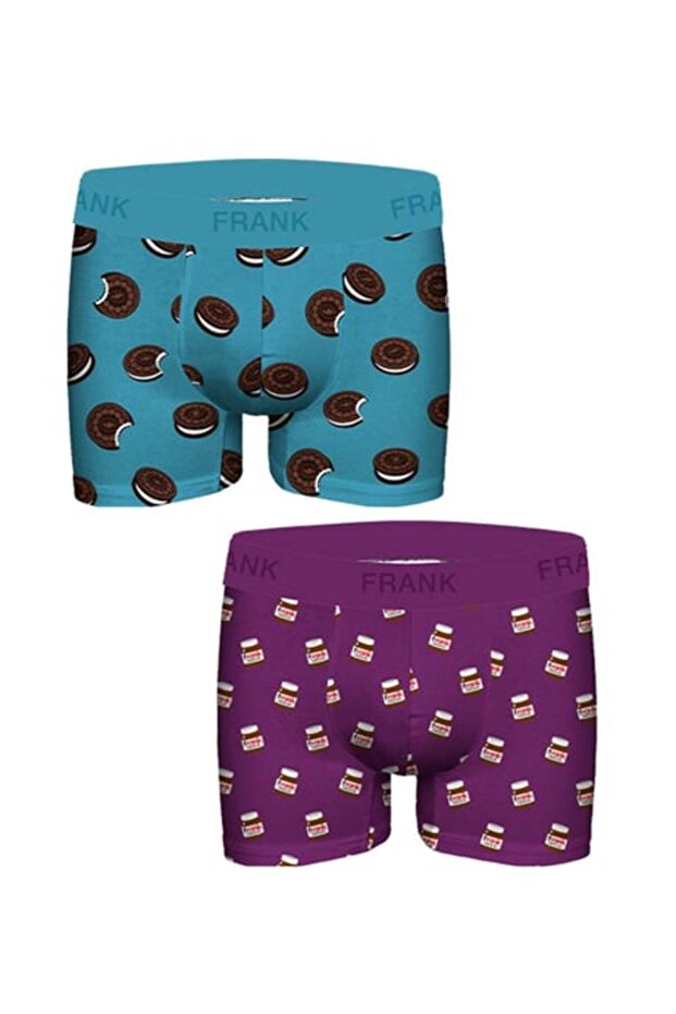 2 Pack Men's Boxers Jf2Bfun04 - 1