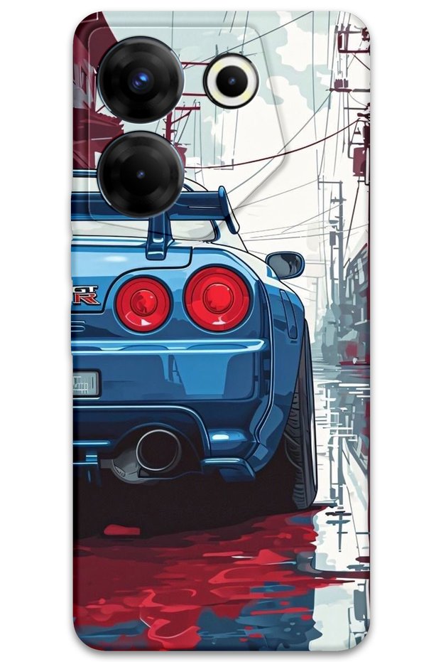 Tecno Camon 20 Compatible Car Pattern Phone Case + Screen Protector - 5761