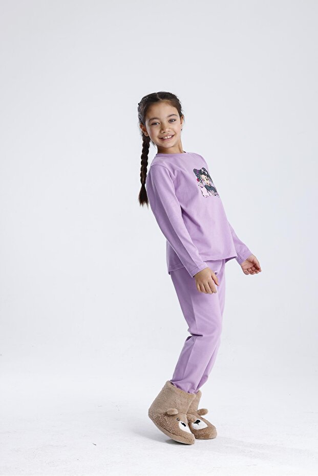 طقم بيجامة مطبوعة - 2