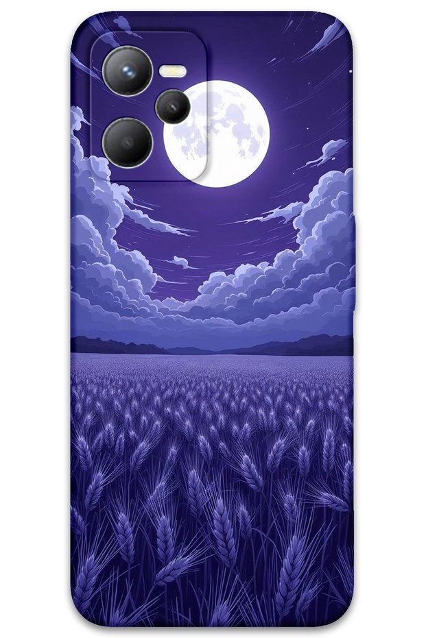 Realme C35 Compatible Flower Pattern Phone Case + Screen Protector - 5797
