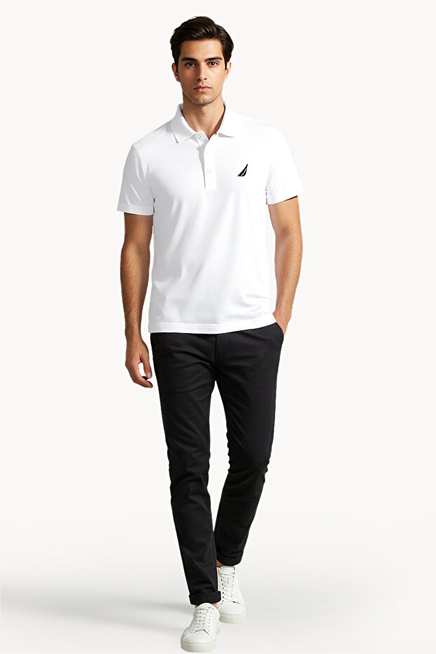 Basic Regular Fit Premium Cotton Logo Polo Shirt