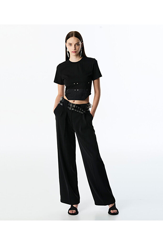 ÇİFT KEMERLİ PANTOLON - 1