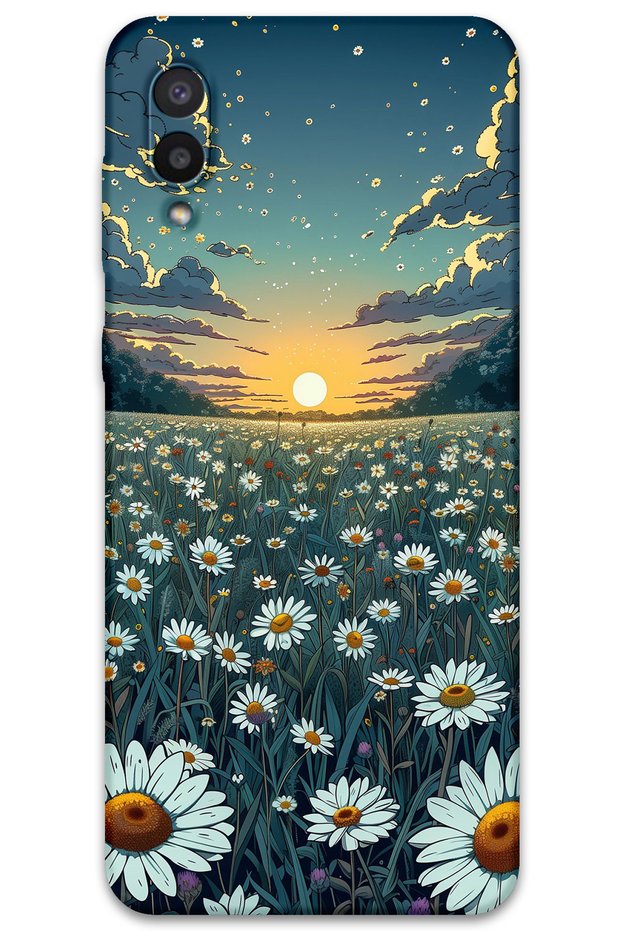 Galaxy A02 Compatible Flower Pattern Phone Case + Screen Protector - 5792
