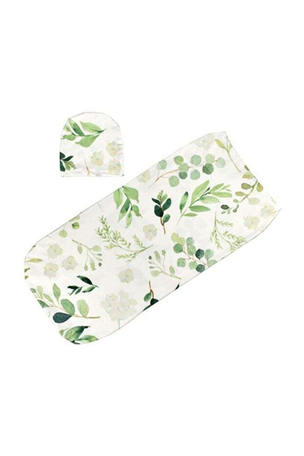 Printed Sleeping Wrap With Cap - 1