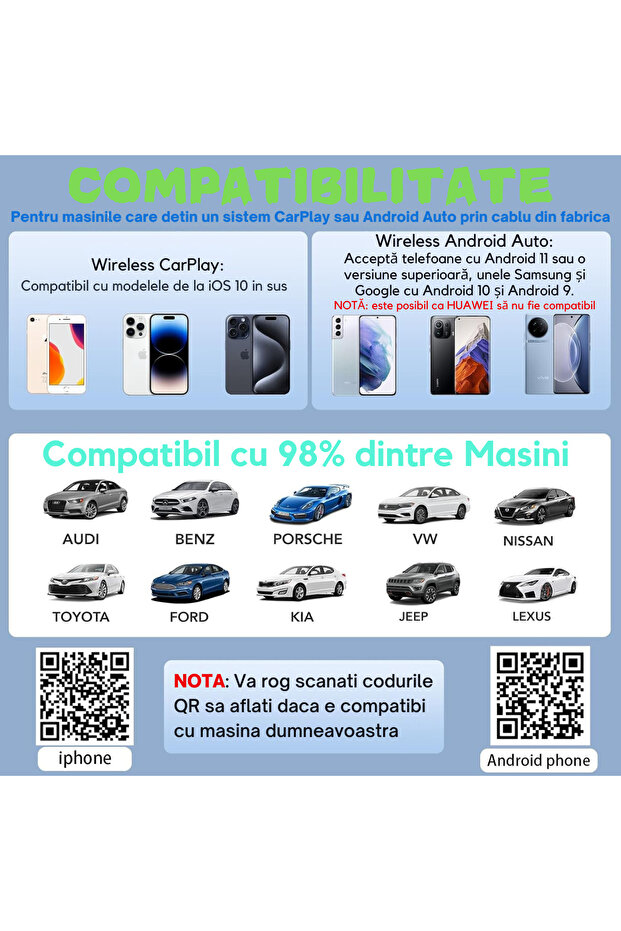 ATOMKIT® Wireless Adapter for CarPlay & Android Auto, lux OPERATING SYSTEM, Black - 11