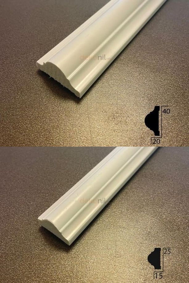 Roma 4cm ve 2,5 Boyanabilir Hazır Kesilmiş Duvar Çıtası Paketi 120 cm - 3