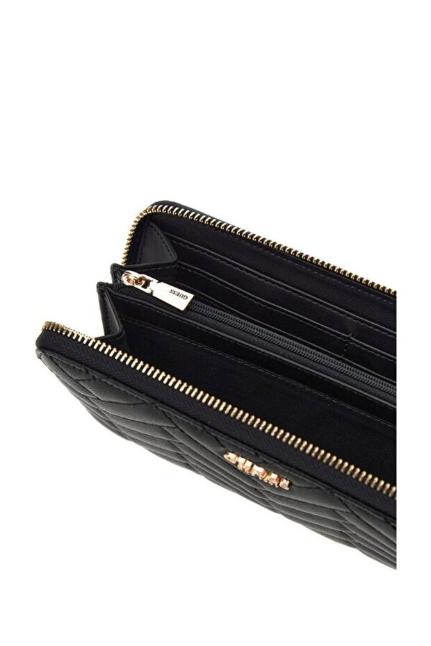 ANNING SLG LARGE ZIP AROUND Kadın Siyah Cüzdan SWQG9508146-BLA - 3