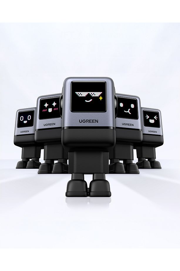 Nexode Uno 100W Robot GaN Hızlı Şarj Cihazı 3xUSB-C, 1xUSB-A, Gri, 45515B - 3
