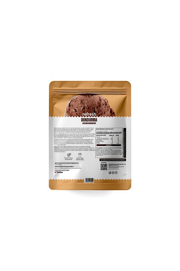 Freeze Dry Kakaolu Dondurma - Dondurularak Kurutulmuş Dondurma - 30gr - 3