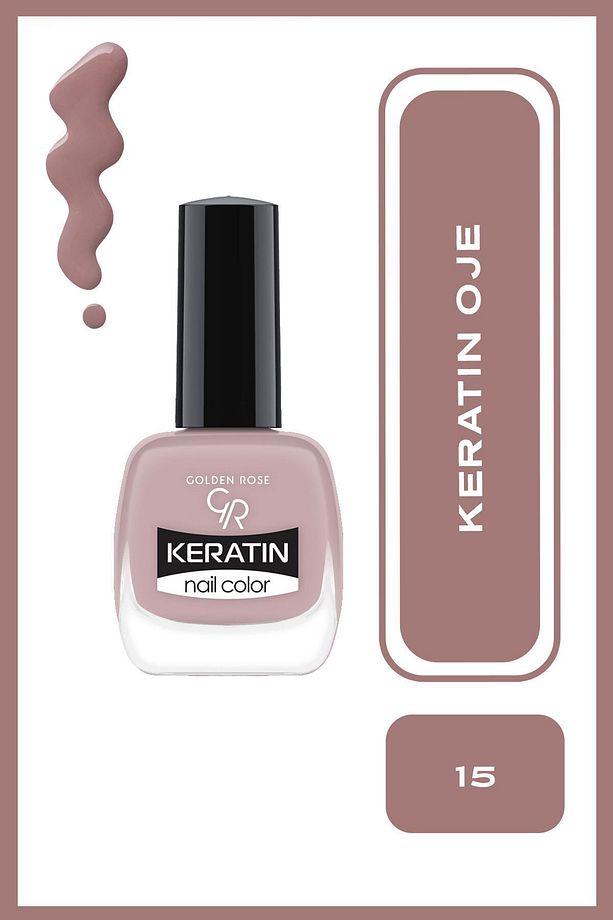Keratin Nail Color 15 Keratin Oje 10,5 ml - 1