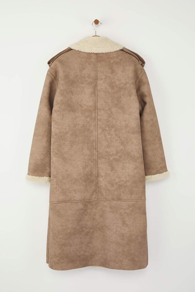 Norkový oversize kabát TWOAW25KB00006 - 10