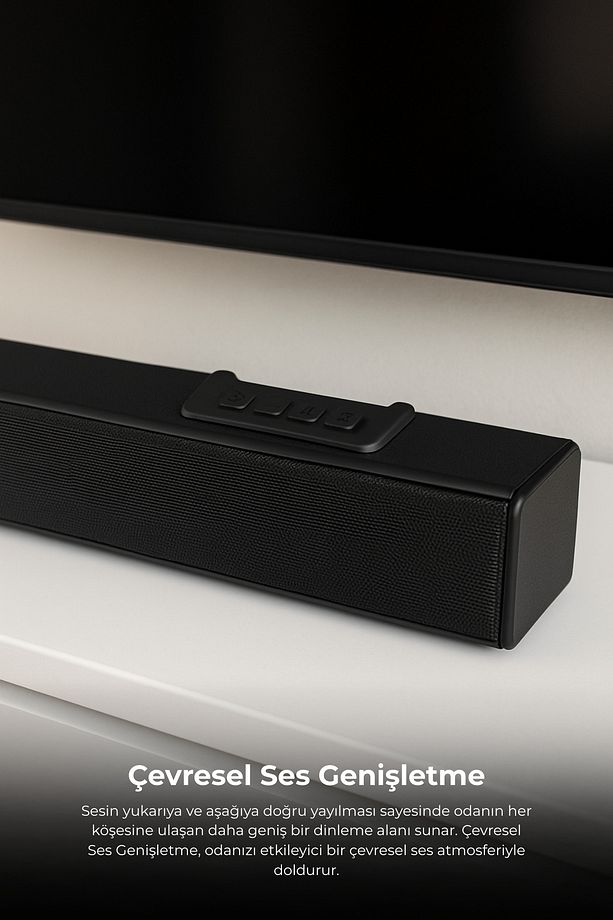 Harmony 2.1 Kanal Soundbar Bluetooth 5.3 Hdmı Arc Usb Optik Girişli Kablolu Subwoofer Ev Sinem - 6