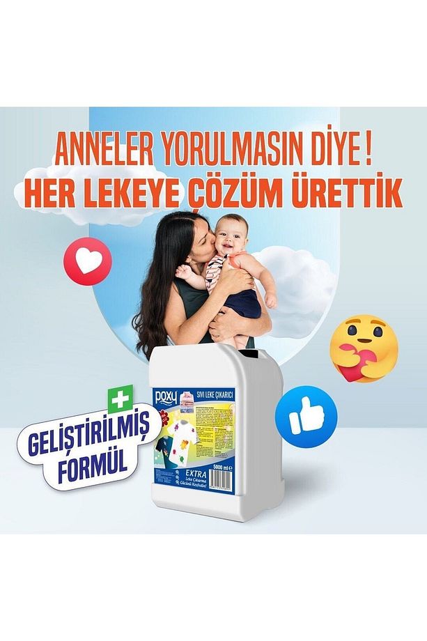 Sıvı Leke Çıkarıcı 1000 ml Genel Temizlik 1000 ml Konsantre - 8