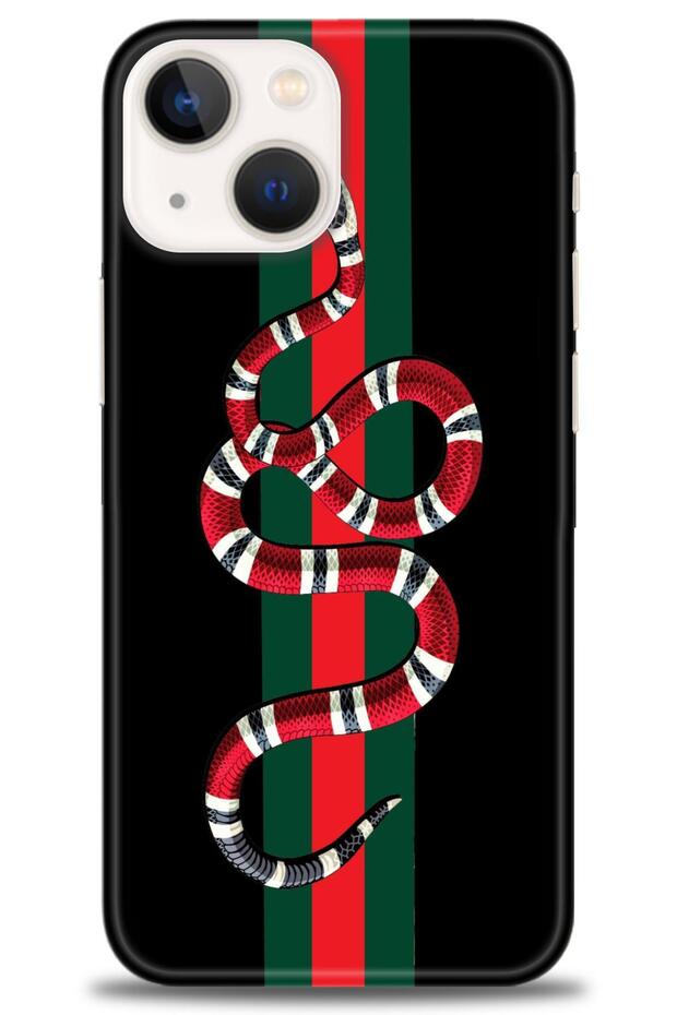 iPhone 15 Case Hd Printed Case - Red Green Snake - Mrc