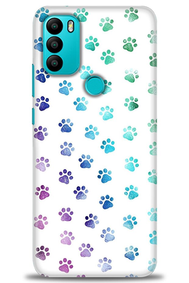 General Mobile Gm 21 Plus Case Hd Printed Case - Tiny Paws + Full Screen Protector - 1