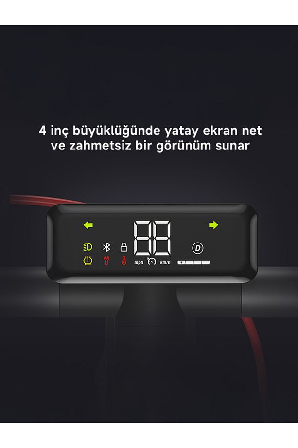 V50i Pro Elektrikli Scooter 50 Km Menzil 25 Km Hız 700w Güç Katlanır Scooter Ipx5 Doubleflip - 6
