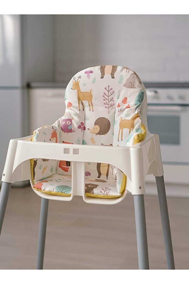 Baby Child Feeding Chair Cushion with Nature and Wrapped Star Pattern