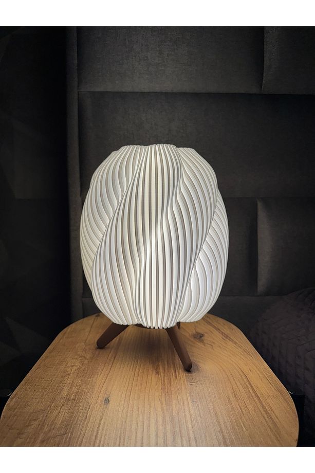 Spiral Şık Dekoratif Masa Lambası - Led Gece Lambası - 2
