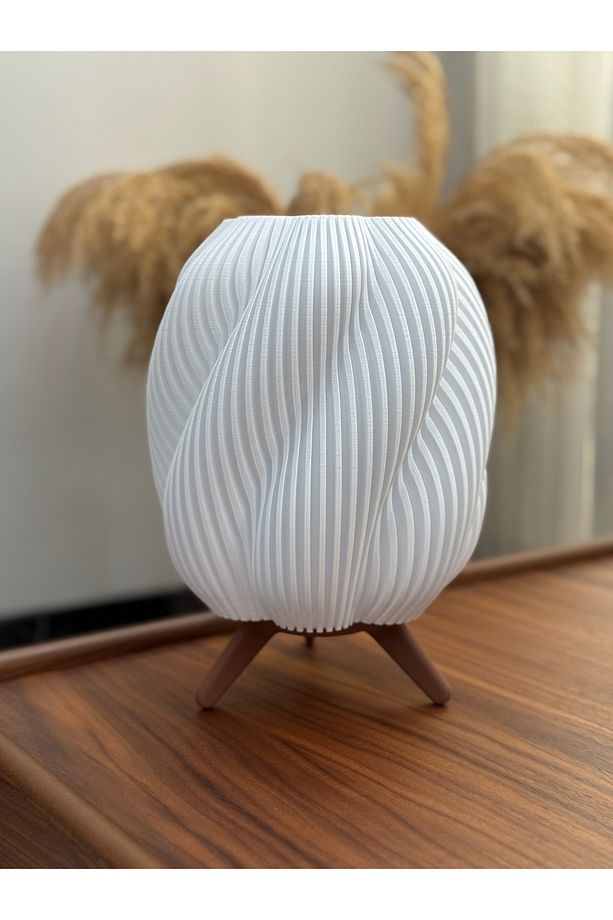 Spiral Şık Dekoratif Masa Lambası - Led Gece Lambası - 5