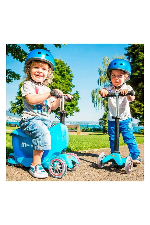 Mini2go Deluxe Plus 3 Tekerlekli Scooter Blue - 8
