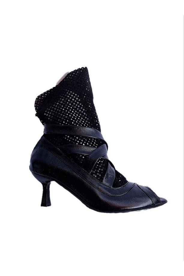 Deri Süet Bootie - 2