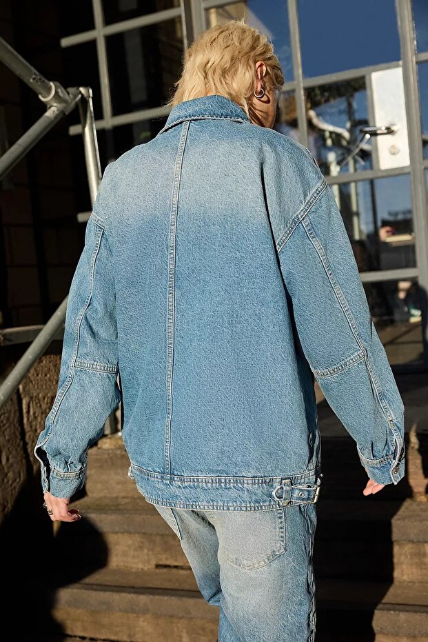 Mavi Denim Oversize Mont - 4