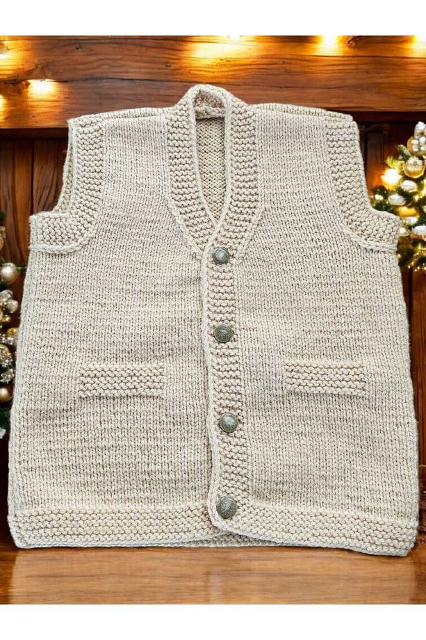 El Örgüsü Bebek Yeleği - 5