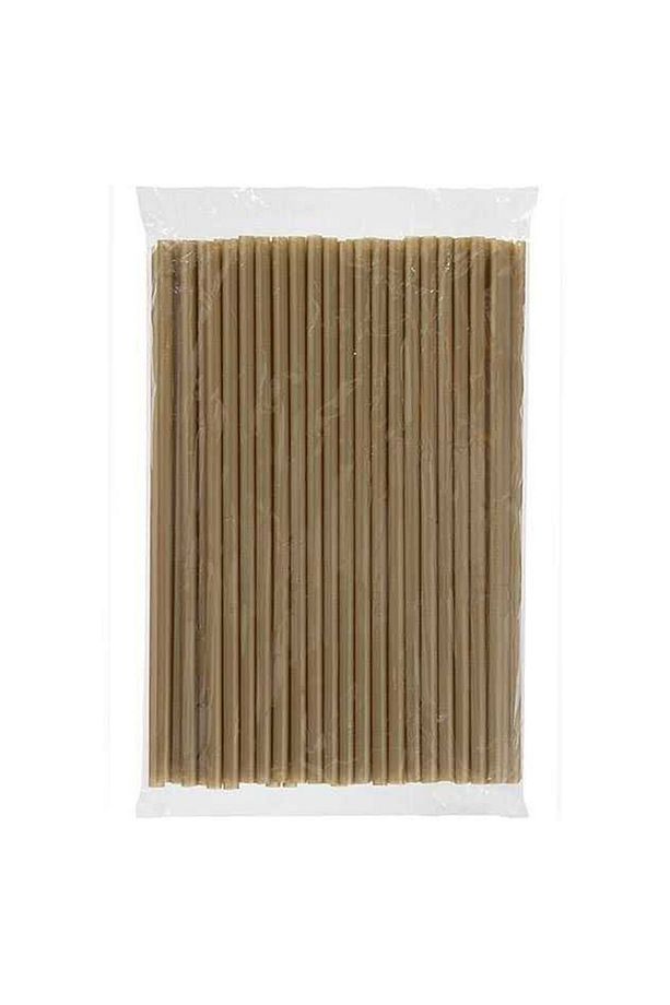 Kağıt Pipet 8 Mmx240 Mm Kraft - 100 Adet Ice Moca Soğuk Kahve Çikolatalı Çilekli Milkshake Limonata - 4
