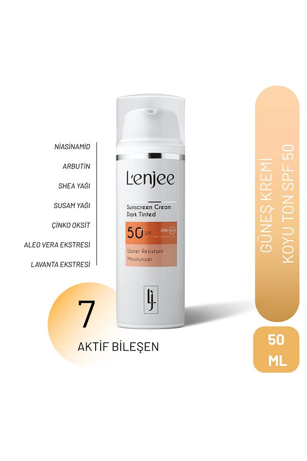 Nemlendirici Leke Karşıtı Koyu Ton Güneş Kremi Spf50 | Sunscreen Spf50 (NİACİNAMİDE,ALPHA ARBUTİN) - 1