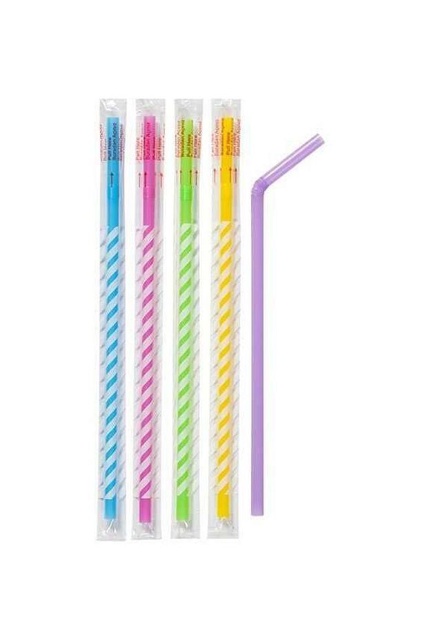Jelatinli Körüklü Frozen Pipet 24 Cm Buzlu Latte Cola Ice Tea Moca Soğuk Kahve Milkshake - 100 Adet - 4