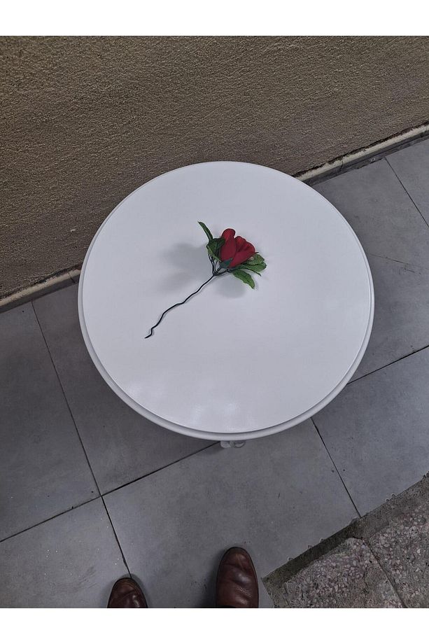 Fiskos 13816 Oyma Model Parlak Kaplama Kayın Ayak Parlak Beyaz Mdf Tabla El Yapı - 5