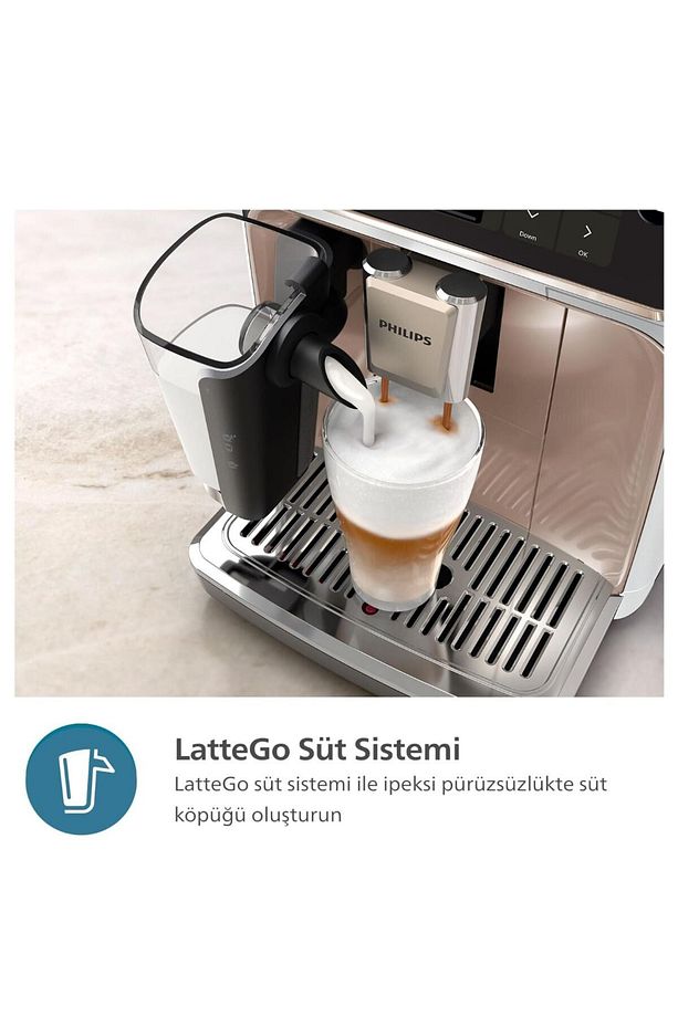 5500 Serisi LatteGo süt sistemi Espresso, Latte, Cappuccino TAM OTOMATİK Kahve Makinesi - 4