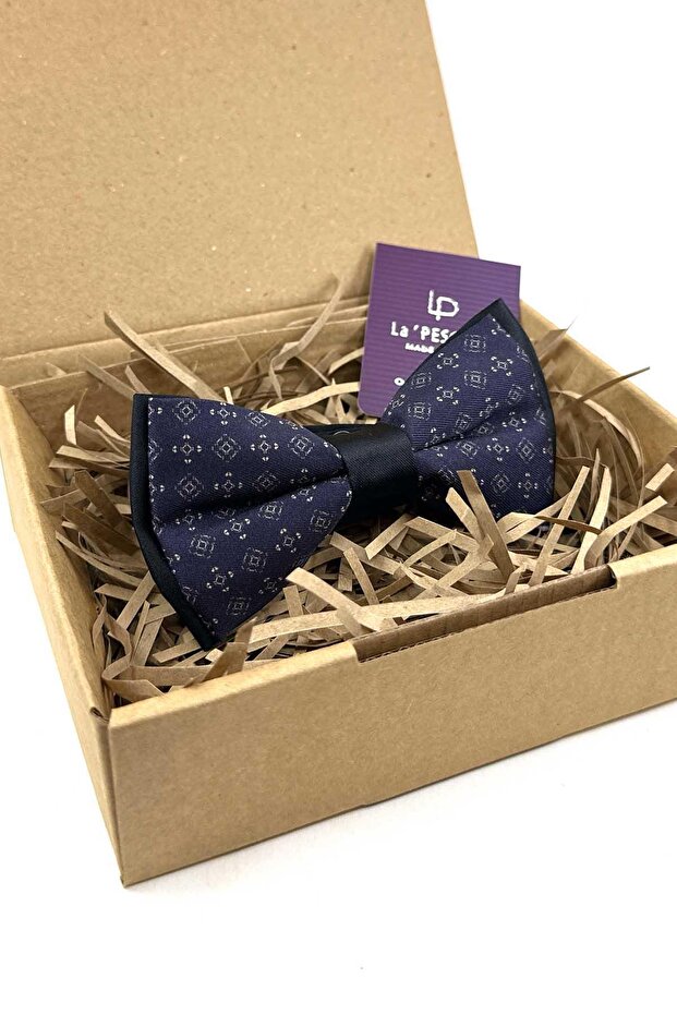 ربطة عنق صغيرة بنمط البرقوق P1983 - 3