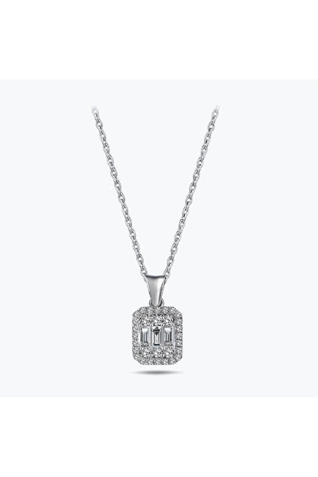 Pırlanta Baget Kolye - 1