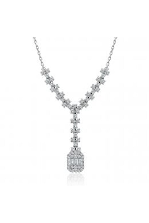 Pırlanta Baget Kolye - 1